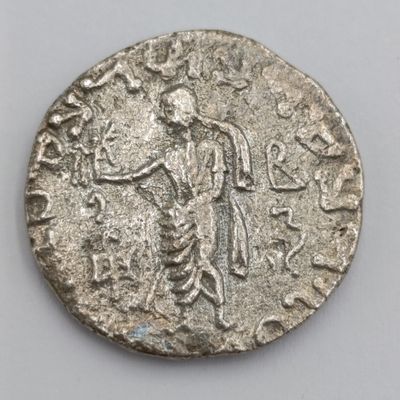 AZES 11 Indo-Scythian King, Silver tetradrachm in beautiful condition +- 35-12 BC (Greek king) reigning in current Pakistan)