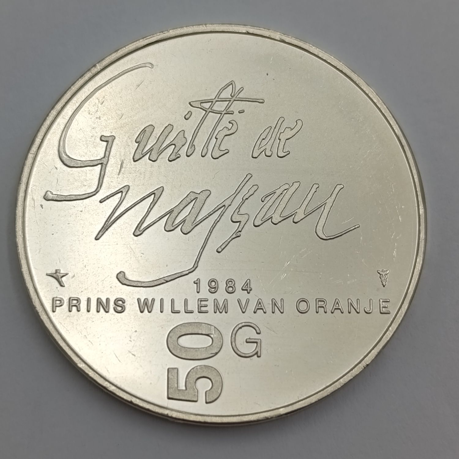 Netherlands 1984 Fifty gulden silver