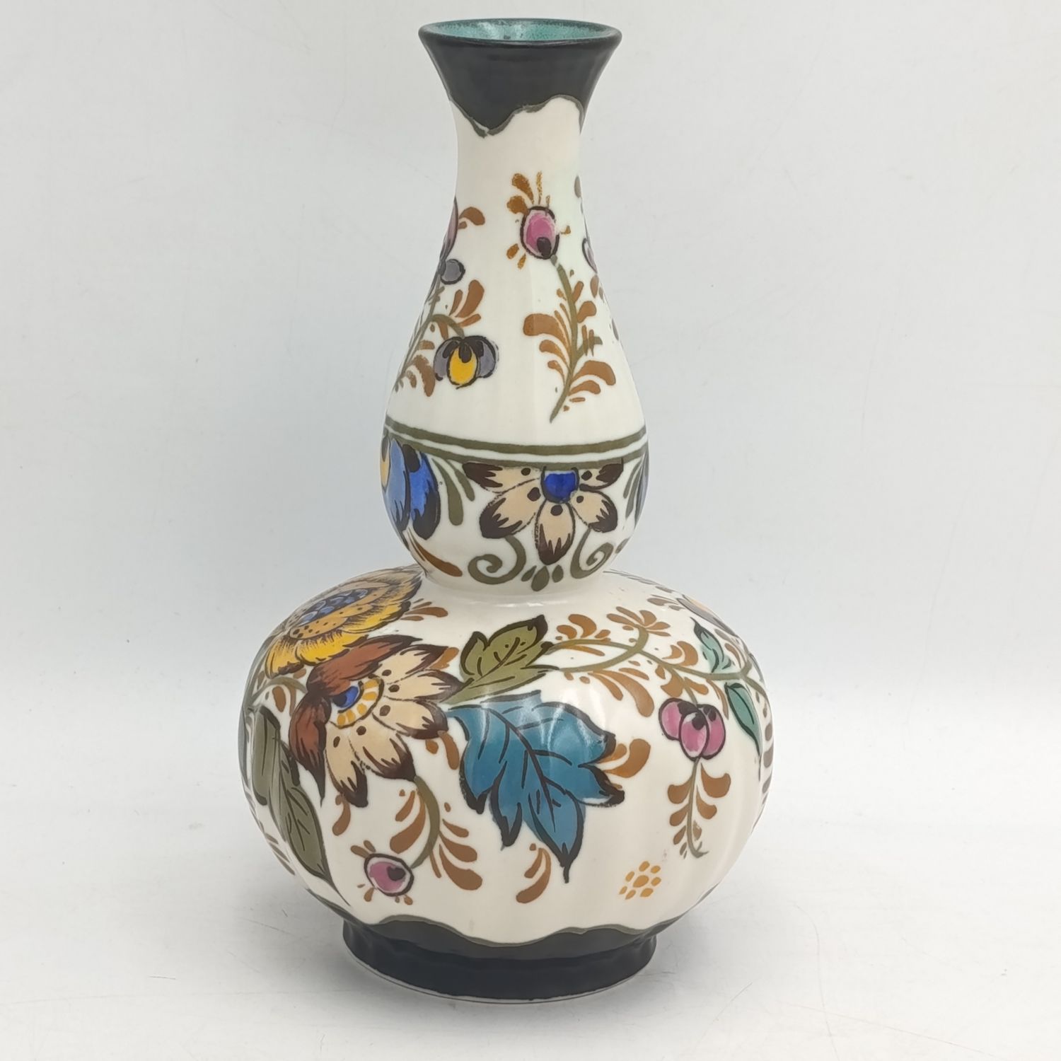 Vintage Doleres Koninkryk Gouda porcelain flower vase