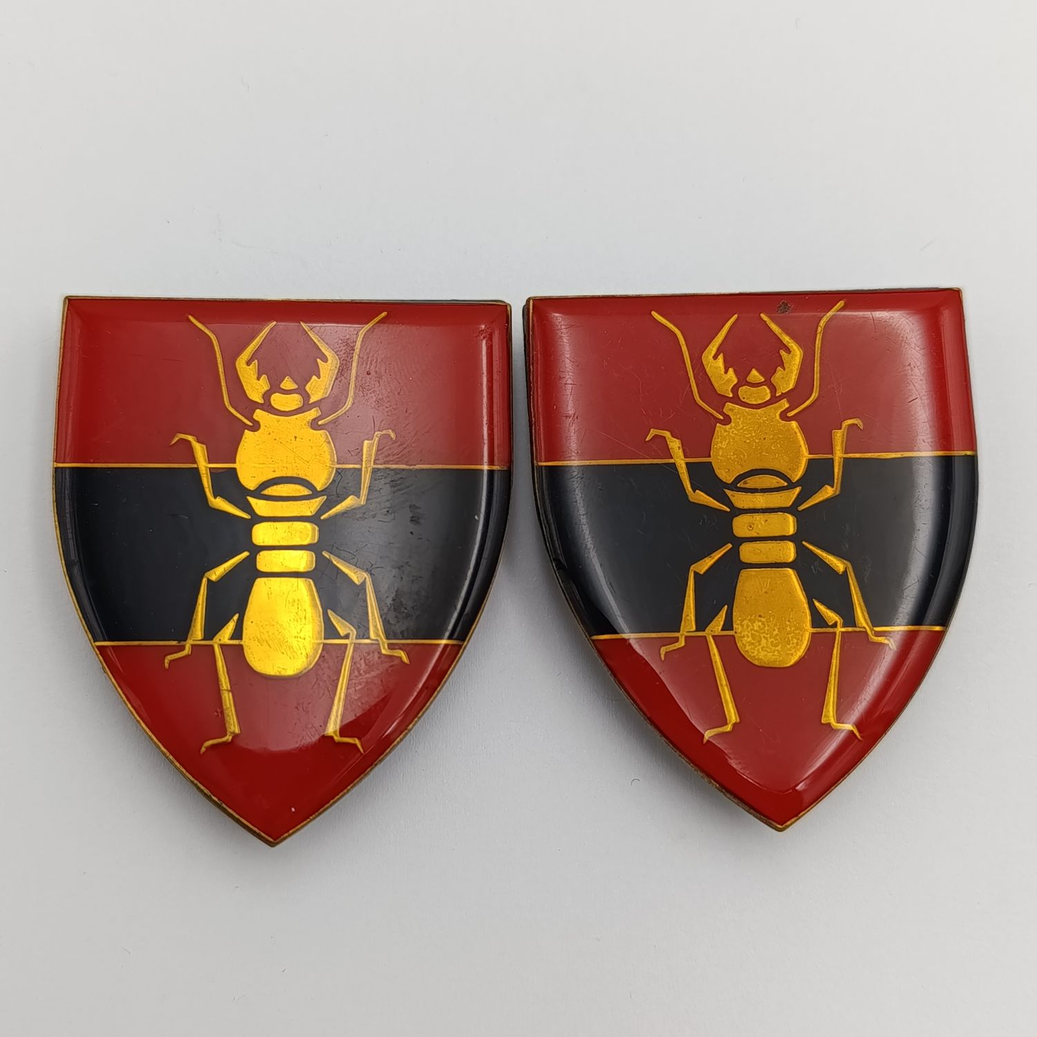 Set of SADF 1 Construction regiment shoulder flashes