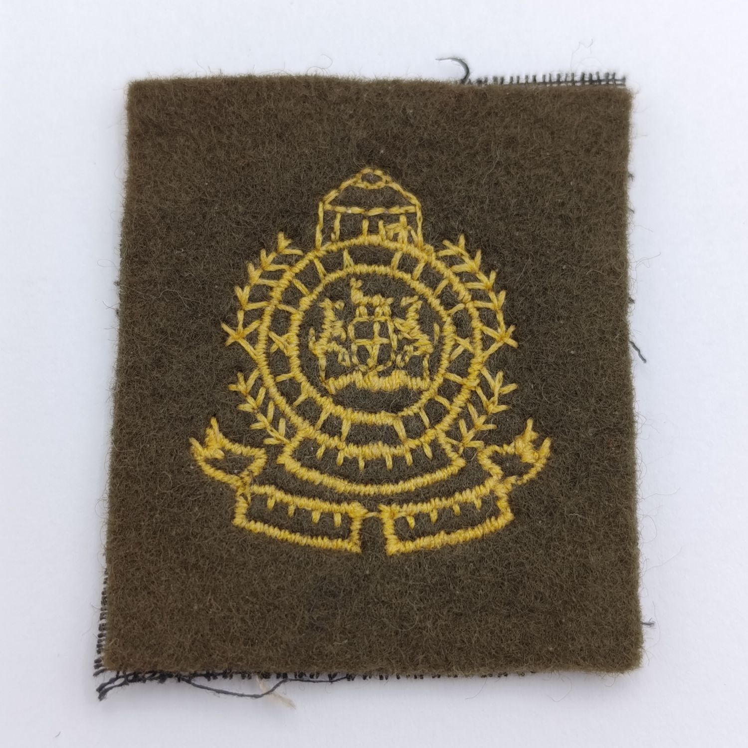 SA Railway Police field dress cap badge
