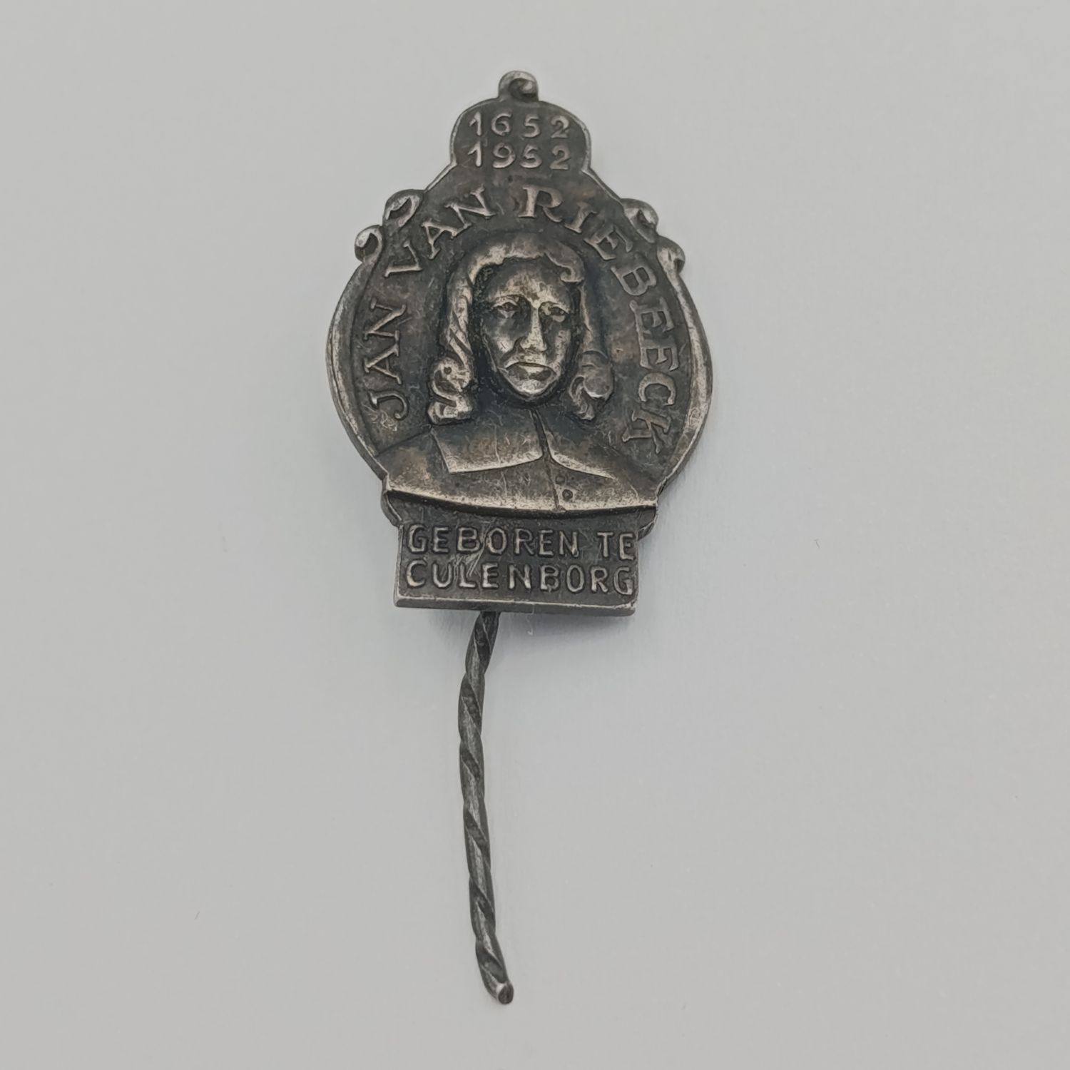 1652-1952 Jan van Riebeeck Sterling silver stick pin
