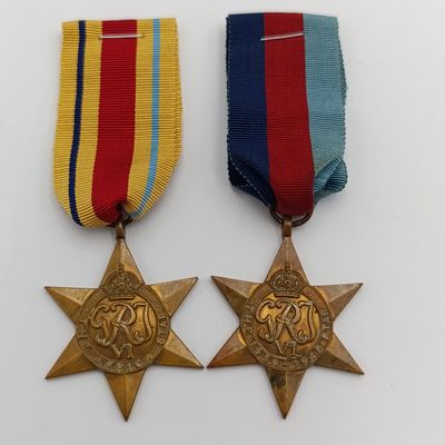 Pair of WW2 Medal Stars issued to M20360 W Fillies