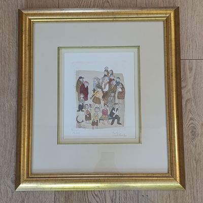 Original Pieter van der Westhuizen etching proof in frame
