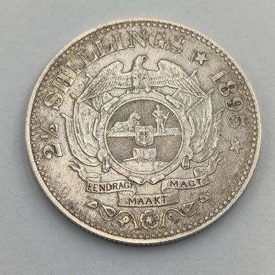 1895 ZAR Kruger Silver half crown - Beautiful coin