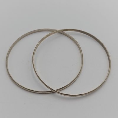 Pair of sterling silver bangles 13,4g total