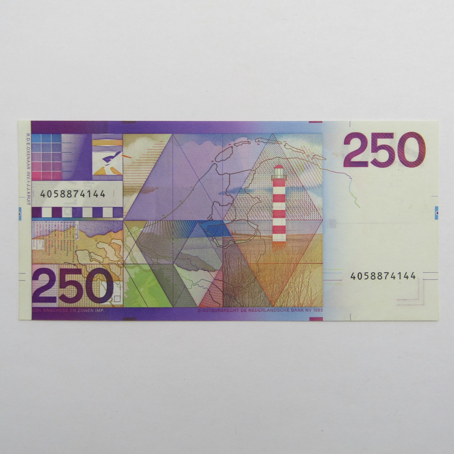 Netherlands 250 Gulden banknote 1985 uncirculated