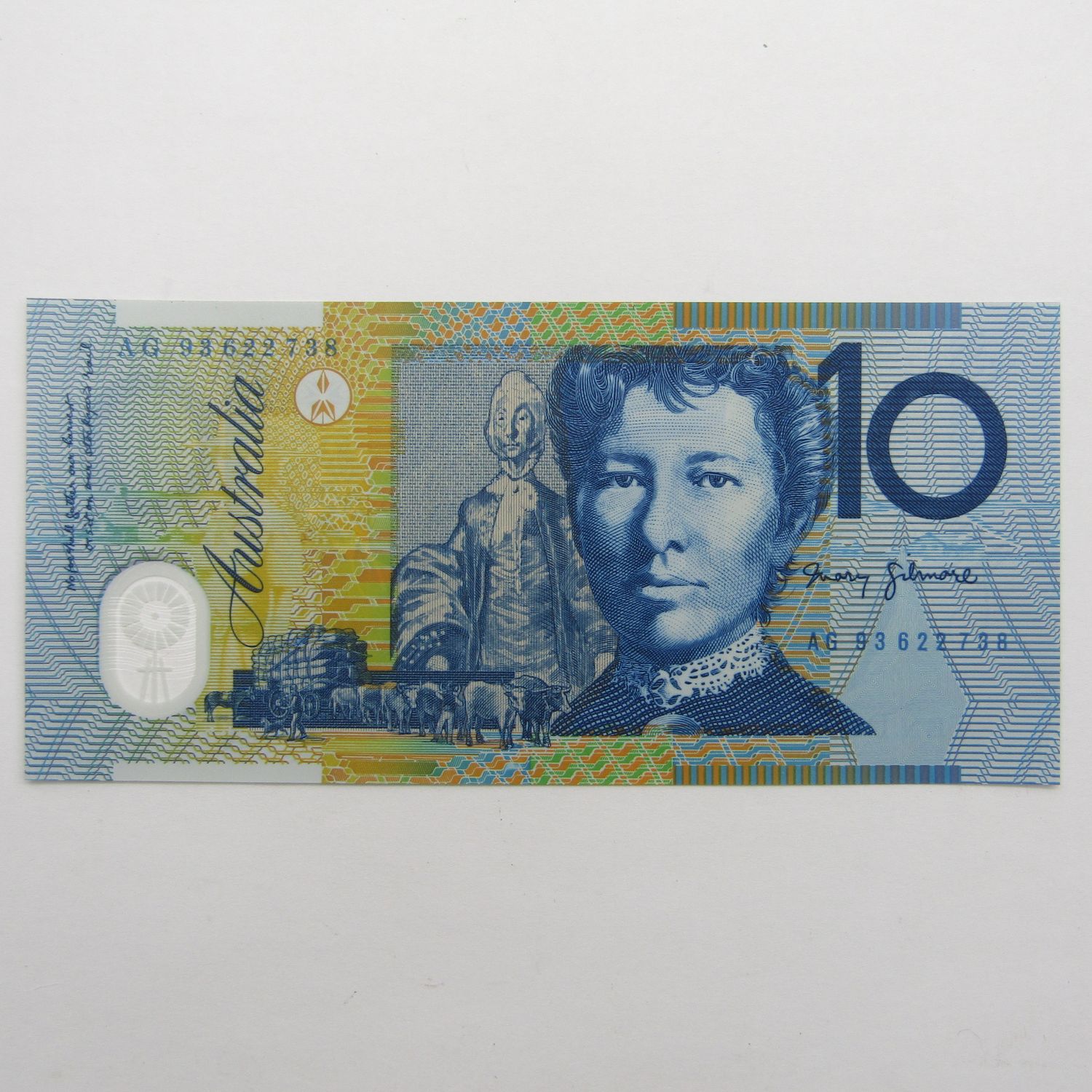 Australia 10 dollars Fraser Evans uncirculated (UNC) - Blue Shading - AG series