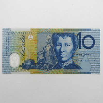 Australia 10 dollars Fraser Evans uncirculated (UNC) - Blue Shading - AG series