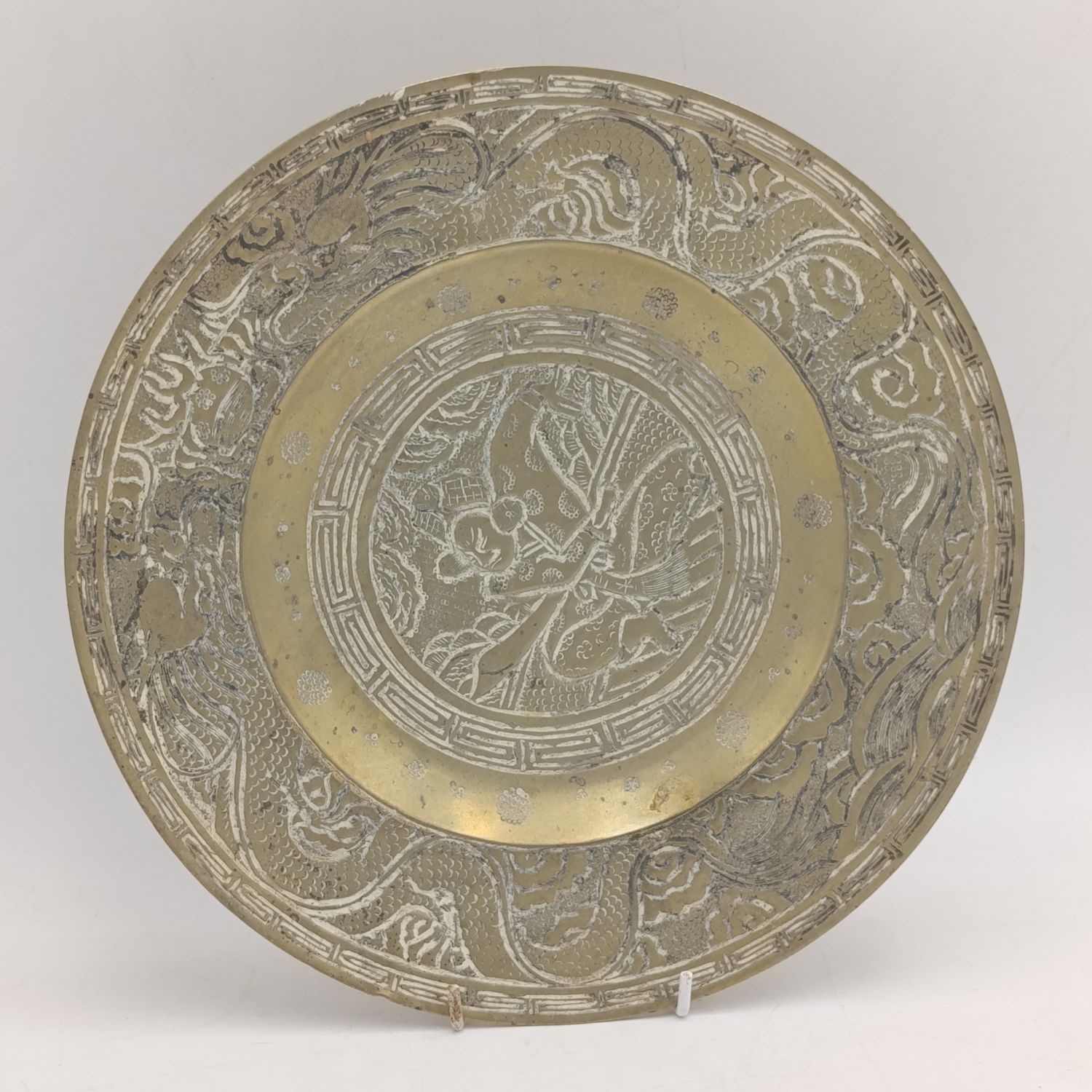 Chinese dragon Brass plate
