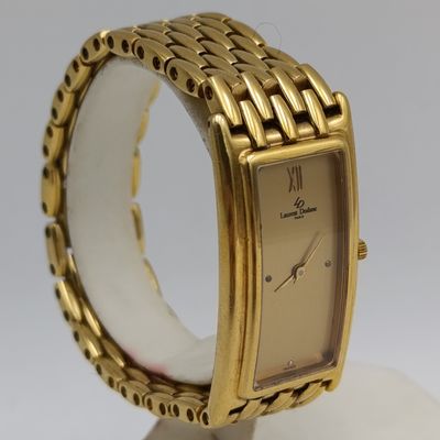 Laurent Dodane goldplated rectangular ladies watch - working - very good condition