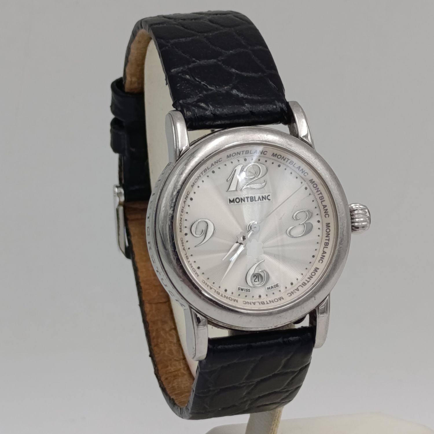 Mont Blanc Meisterstuck 7079 ladies watch - serial PB155603 - fine scratches on glass