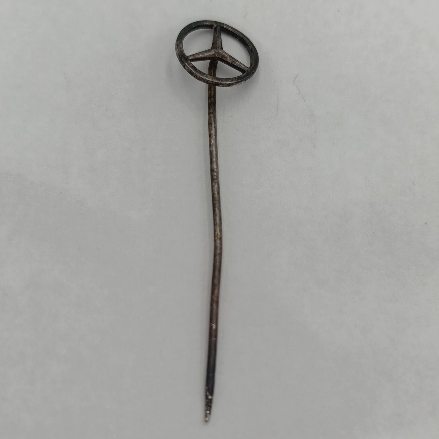 Vintage Silver Mercedes-Benz stick pin badge
