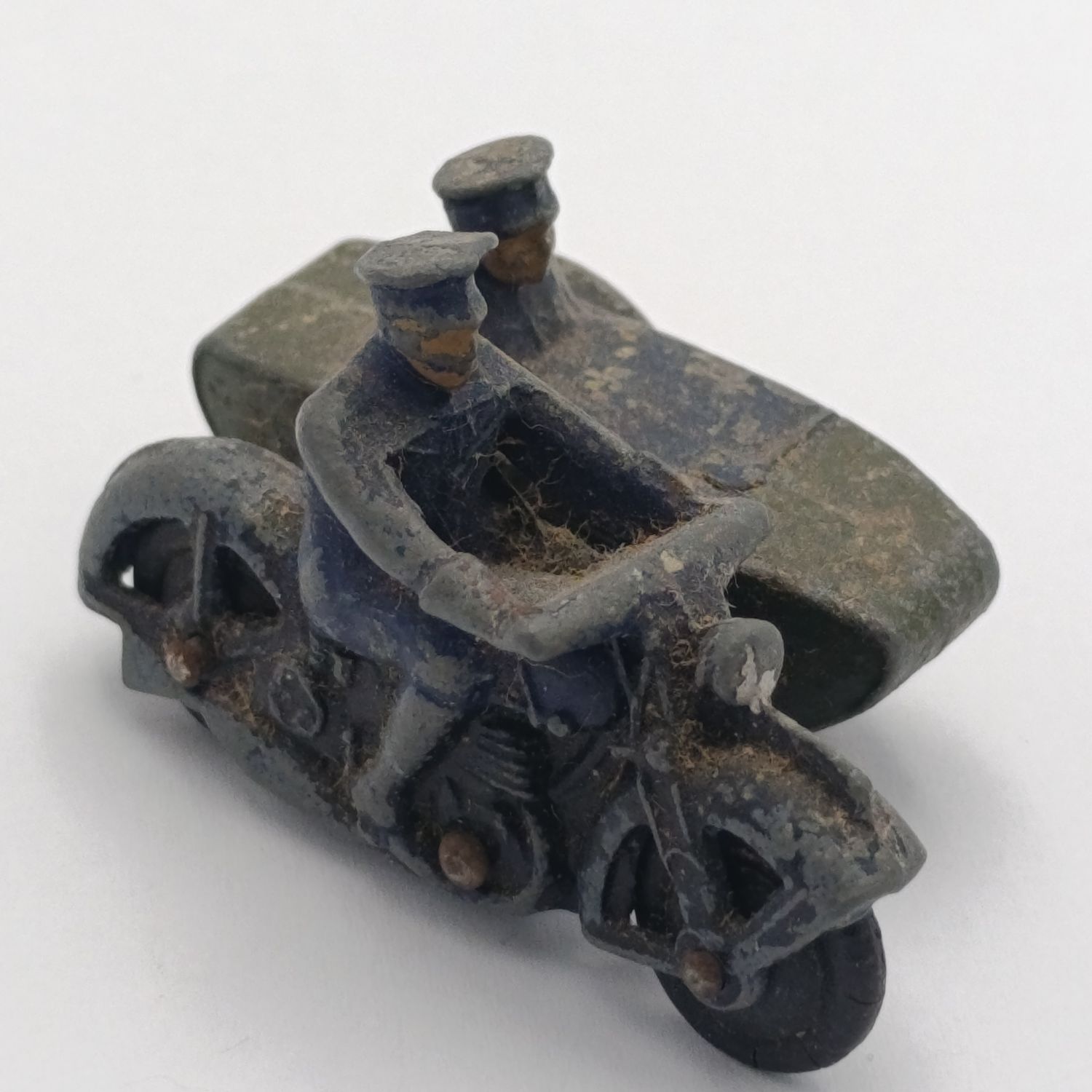 Meccano Dinky Toys 42B Police Motorcycle with sidecar