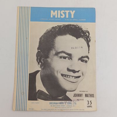 Vintage Music Scare - Misty - by Johnny Burke, Errol Garner, Johnny Mathis