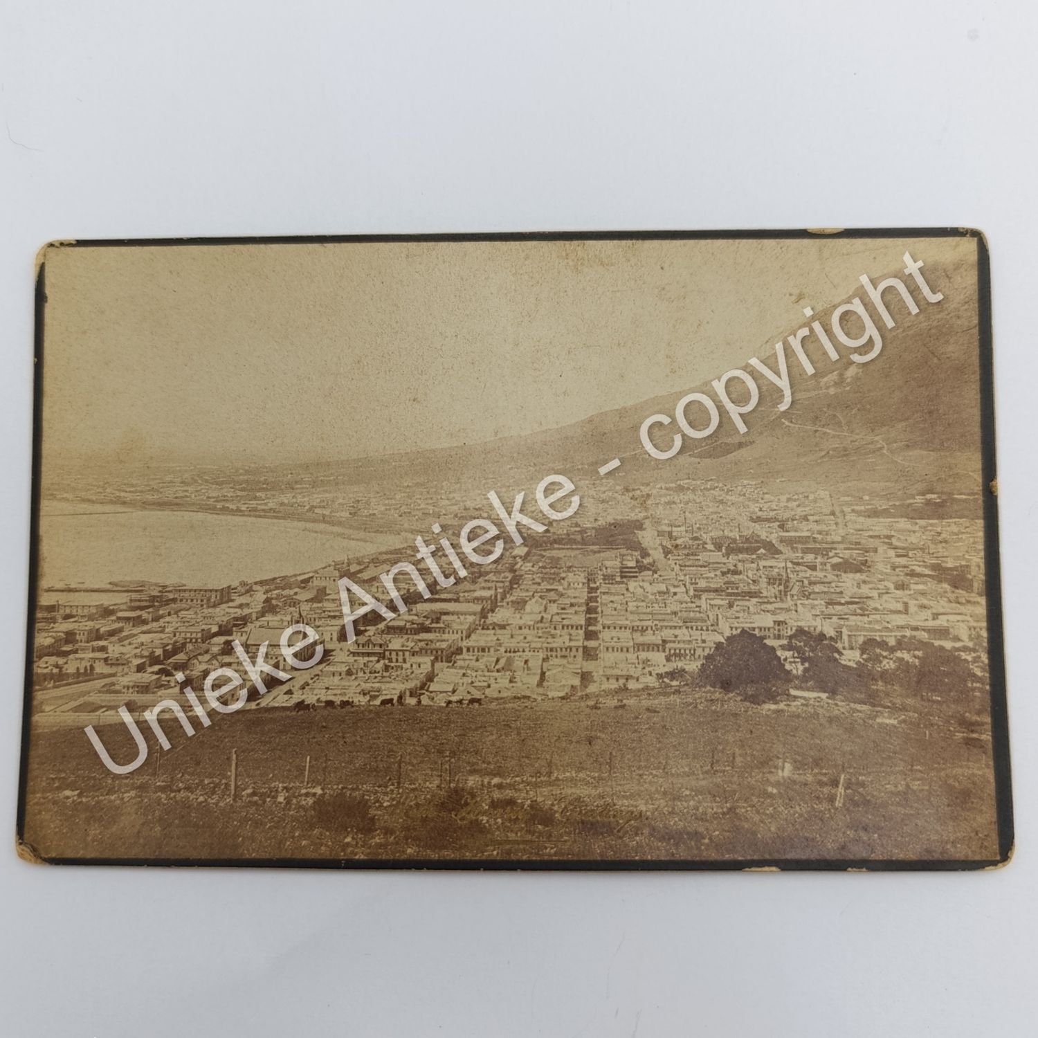 Antique photo of Cape Town CBD taken from Signal Hill - circa 1900