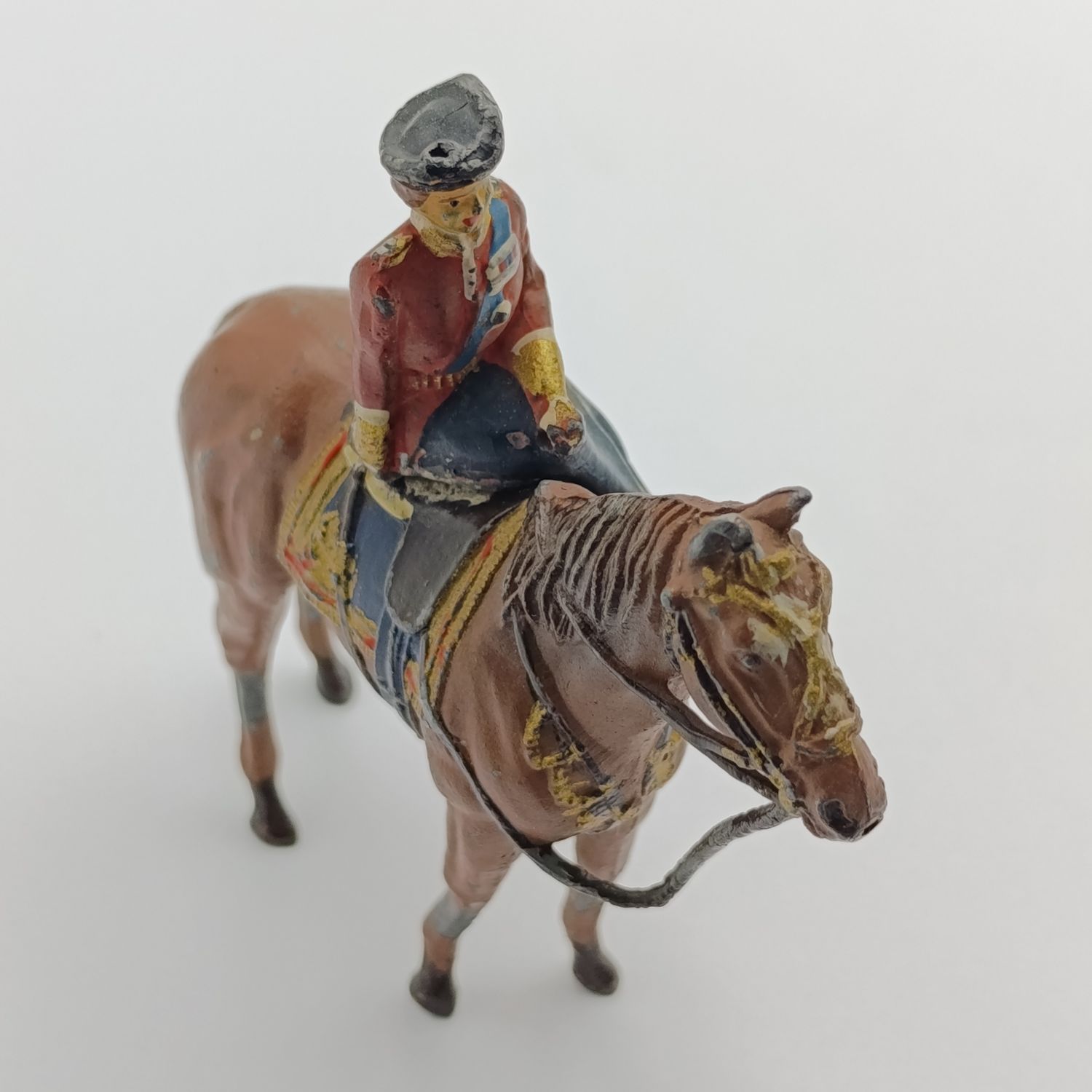 Queen Elizabeth II on horse figurine
