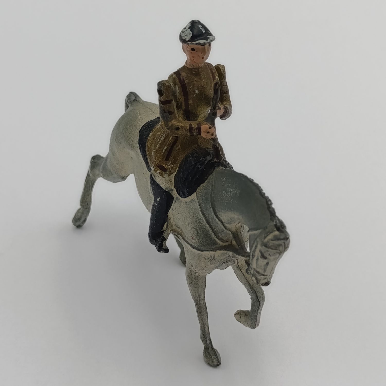 Britains Ltd Band of the household Life Guards flutist on horse lead soldier