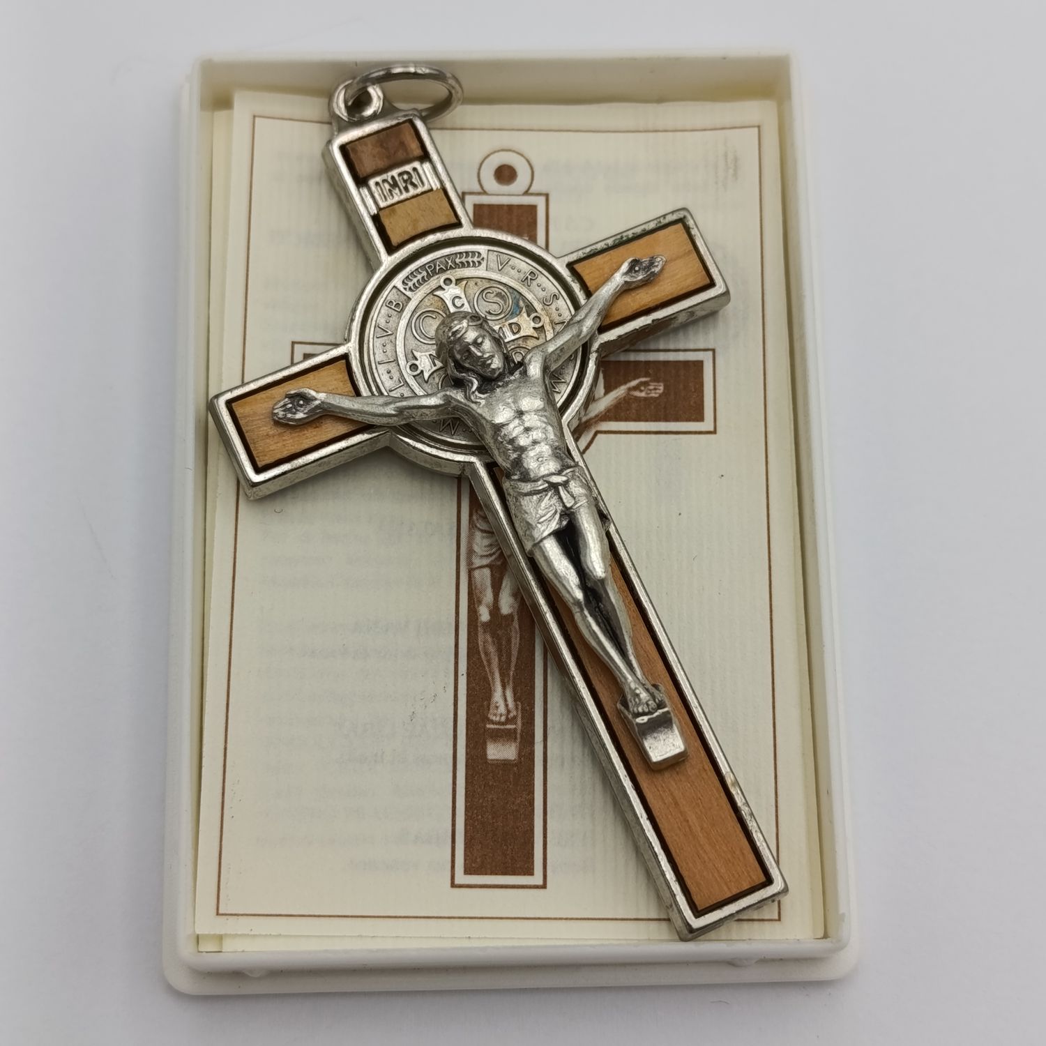 The Medal-Crucifix of St. Benedict pendant in box with booklet