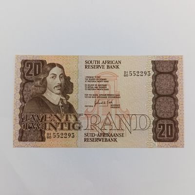 South Africa R20 Gerhard de Kock banknote uncirculated