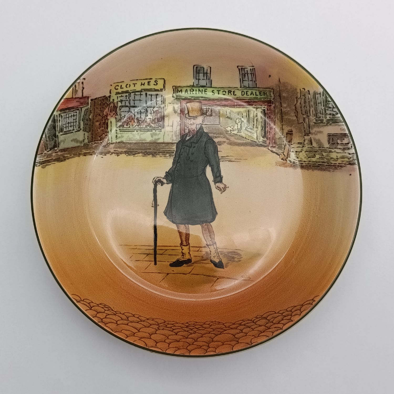 Vintage Royal Doulton Dickens-ware Mr. Micawber porcelain bowl