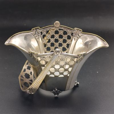 Silver plated WMF-hallmarked vintage sweets basket