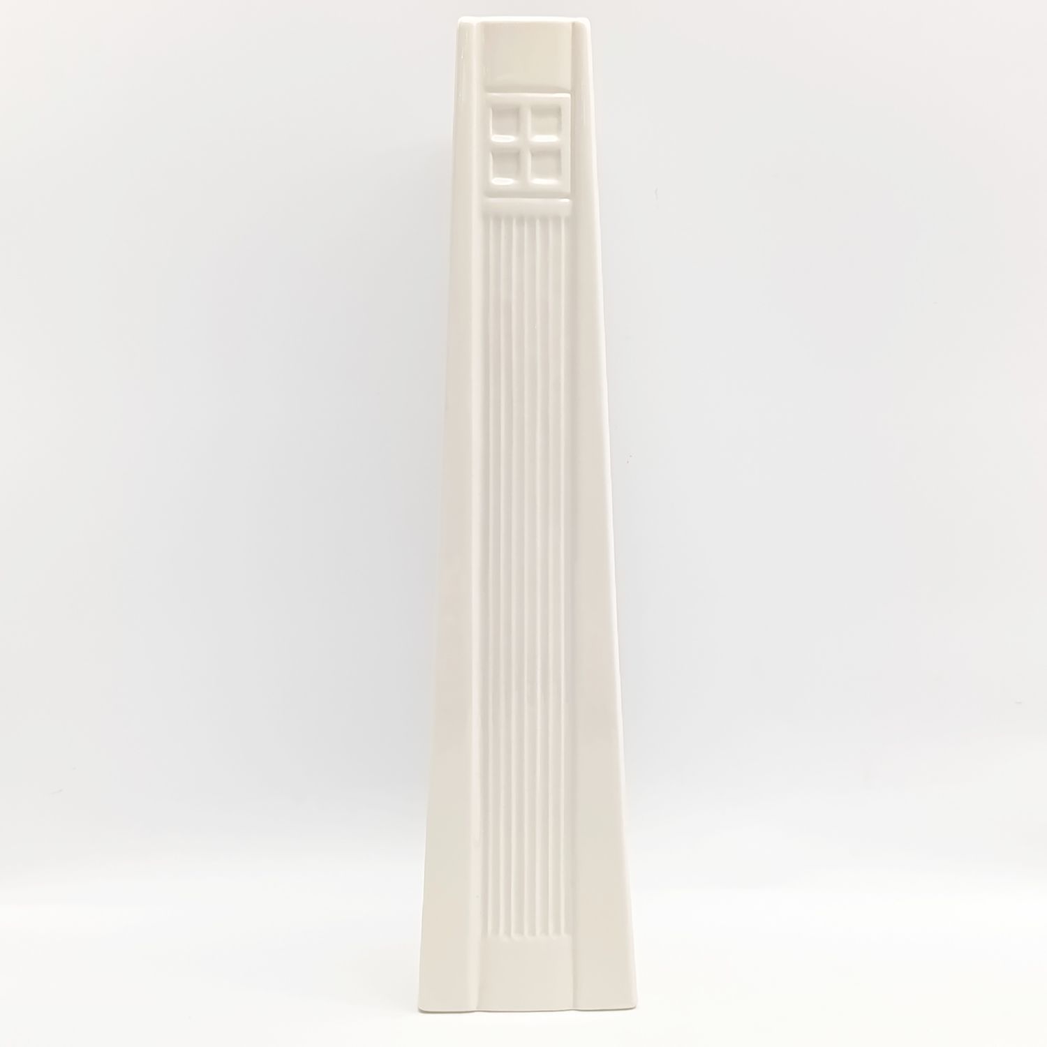 Vintage Belleek Irish porcelain rectangular flower vase