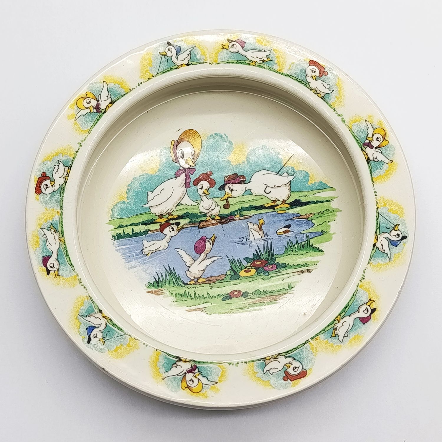 Vintage Wade Quack-Quacks by Rober Barlow kiddies bowl