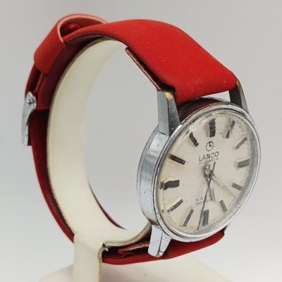 Vintage Lanco Naval manual wind mens watch - working