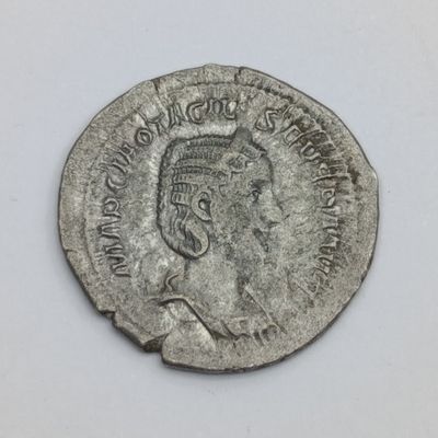 Ancient Imperial Roman Octalia Severa (wife of emperor Philip the Arab) Antoninian silver coin 244-249 AD