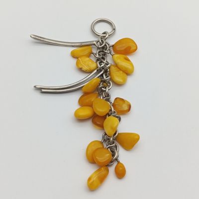 Baltic Amber set in sterling silver - pendant 16.7g