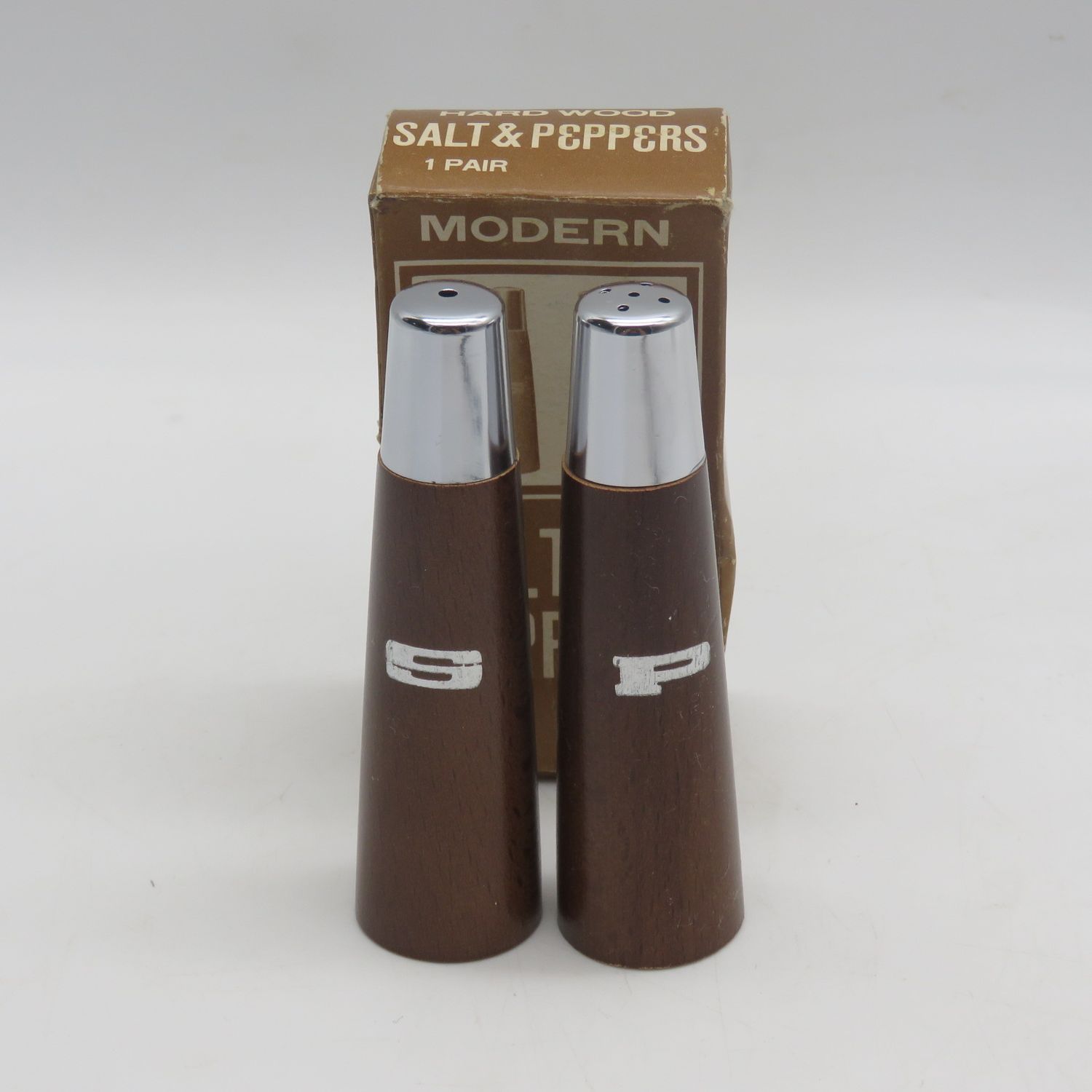Vintage salt and pepper shakers- in original box