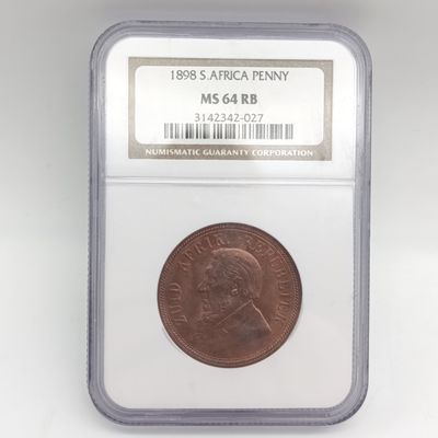 1896 ZAR Kruger silver 2 1/2 shilling half crown graded VF35 by NGC