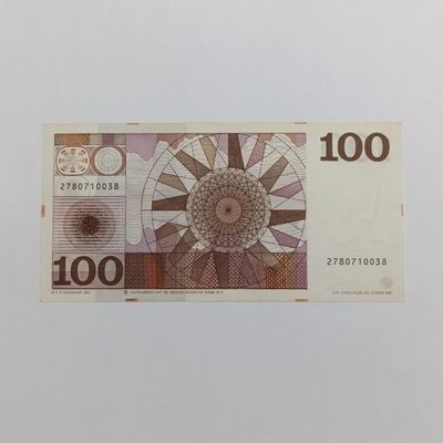 Netherlands 100 Gulden banknote 1970 XF