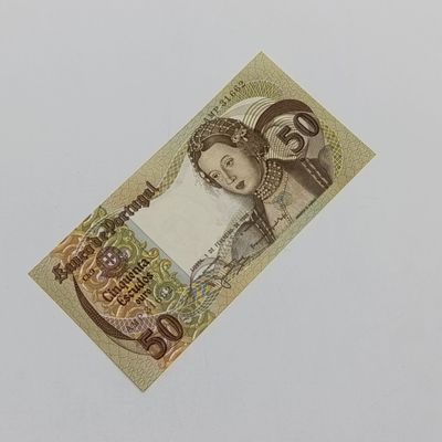 Portugal 50 Escudos banknote 1980 uncirculated