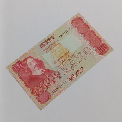 South Africa R50 banknote Gerhard de Kock uncirculated