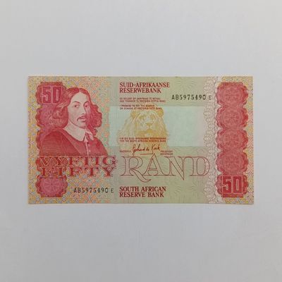 South Africa R50 banknote Gerhard de Kock uncirculated