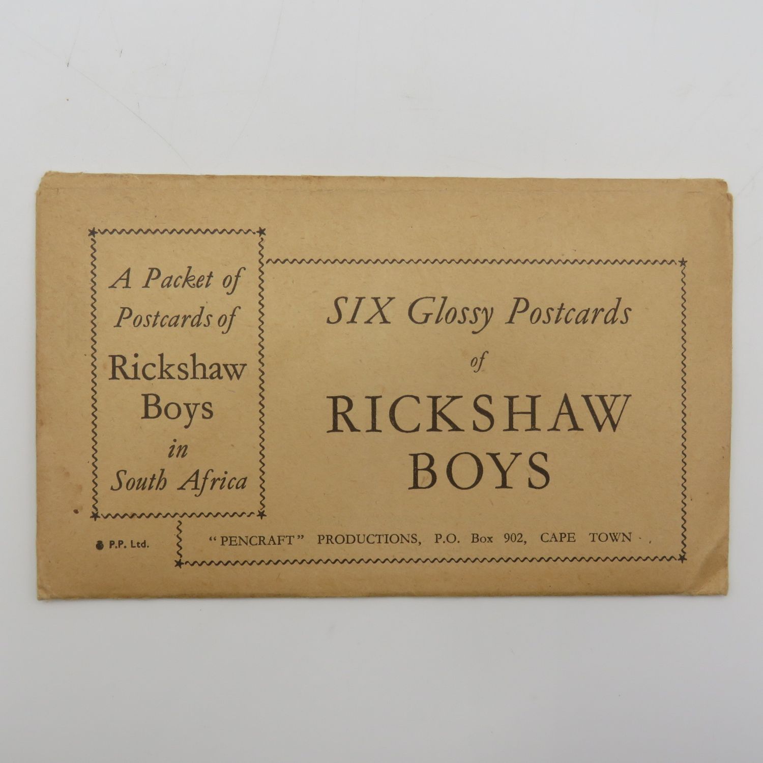 Packet of 6 Rickshaw Boys postcards in original packaging - sealed