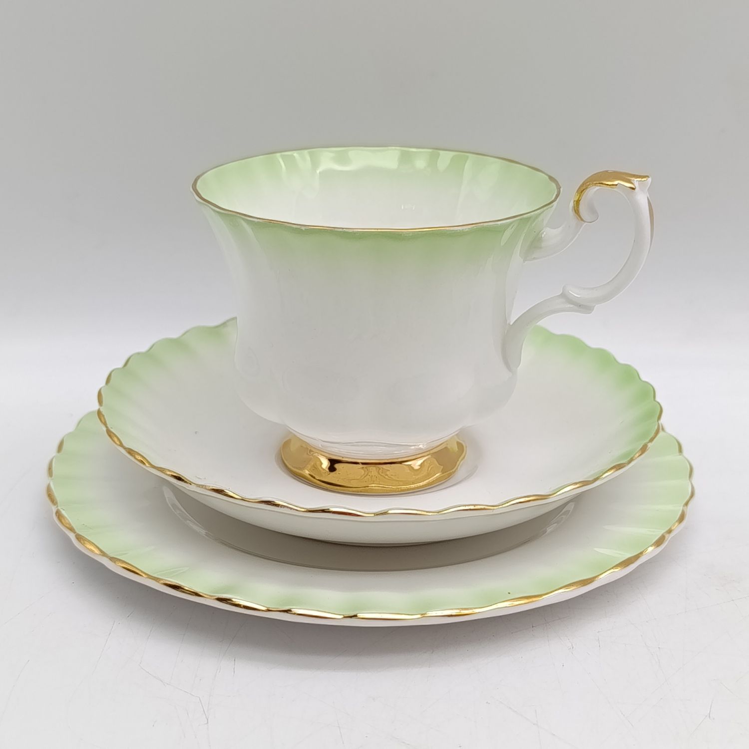 Vintage Royal Albert Rainbow porcelain trio