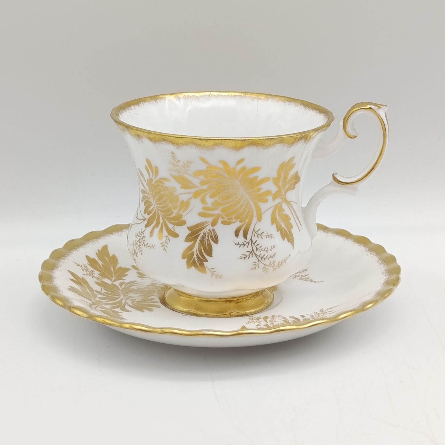 Vintage Royal Albert Golden Glory porcelain cup and saucer
