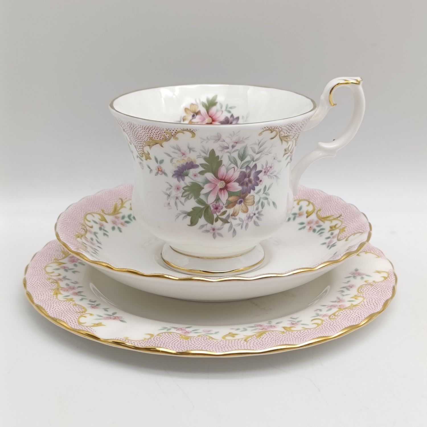 Vintage Royal Albert serenity porcelain trio