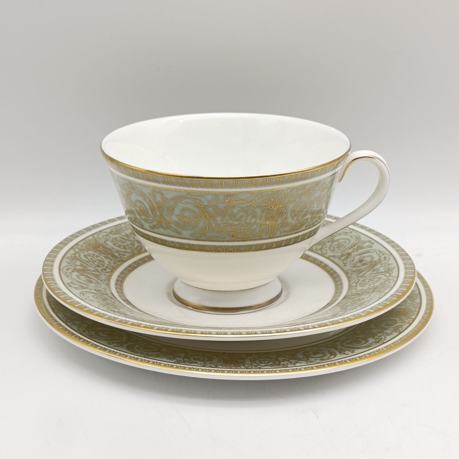 Vintage Royal Doulton English Renaissance #4972 porcelain trio