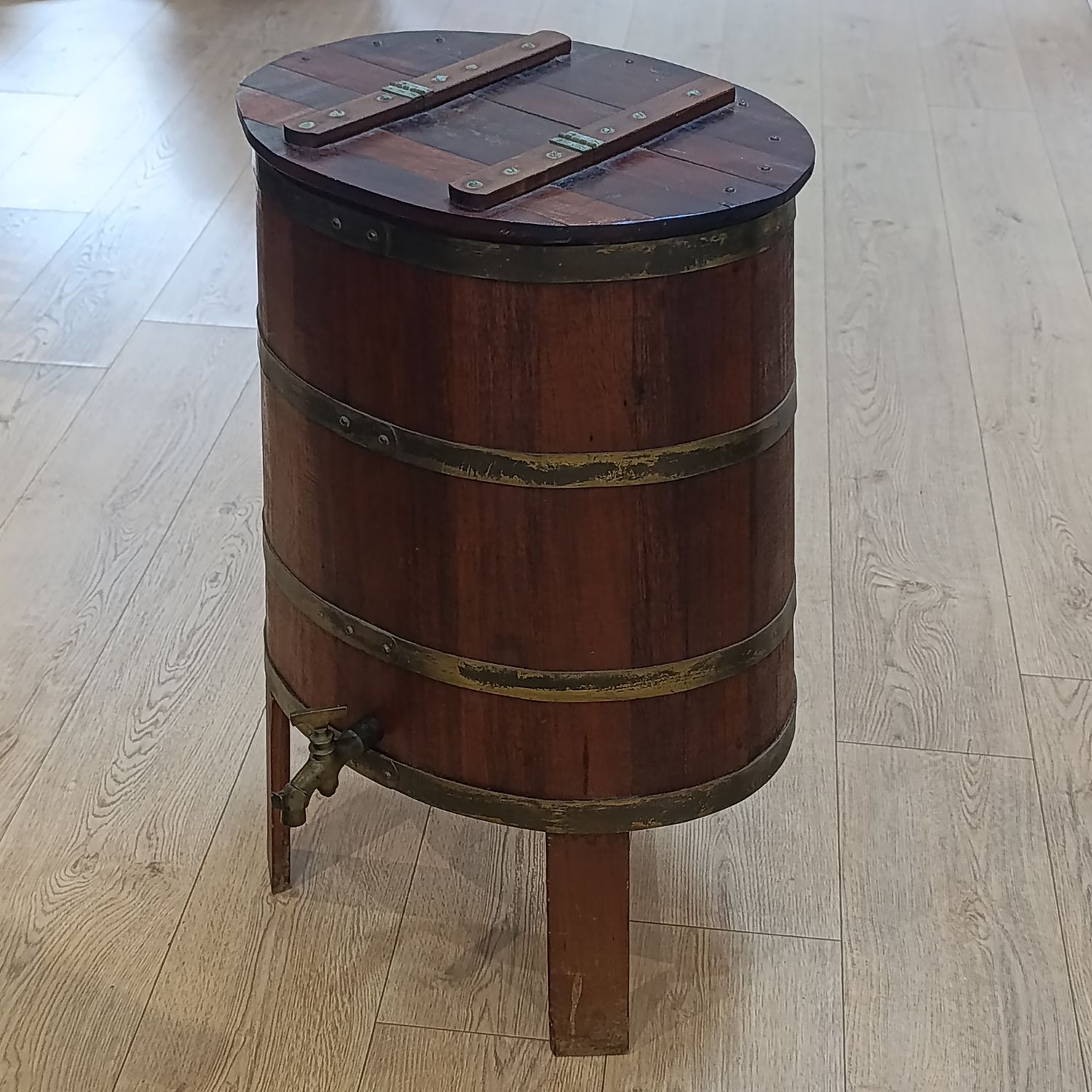 Antique Cape Teak and brass-bound waterbalie - circa 19th Century