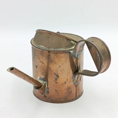 Vintage Diamond brand English make copper small oil can - possibly railway use