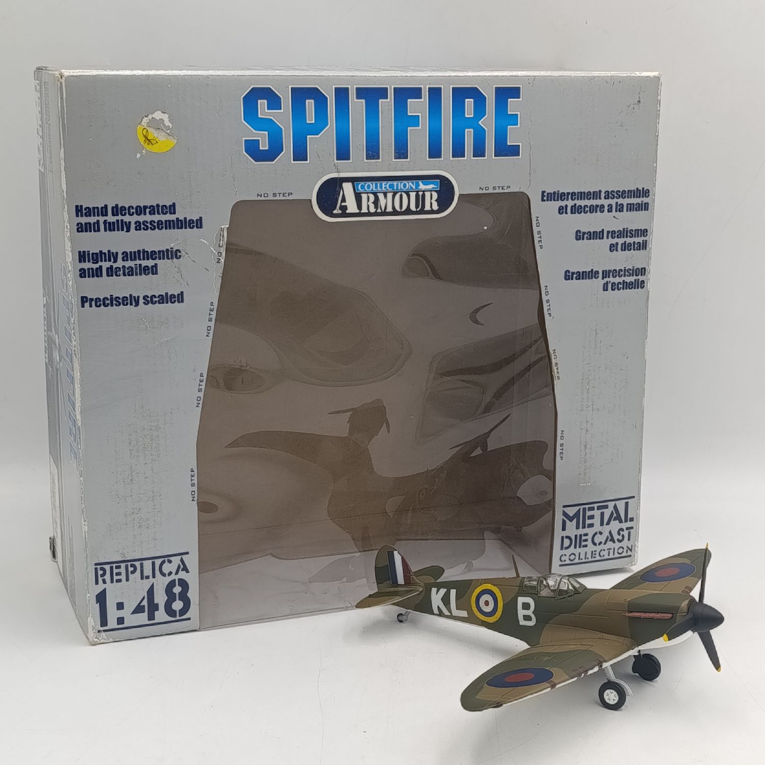 Armour Collection Spitfire die-cast model plane in box - Scale 1/48