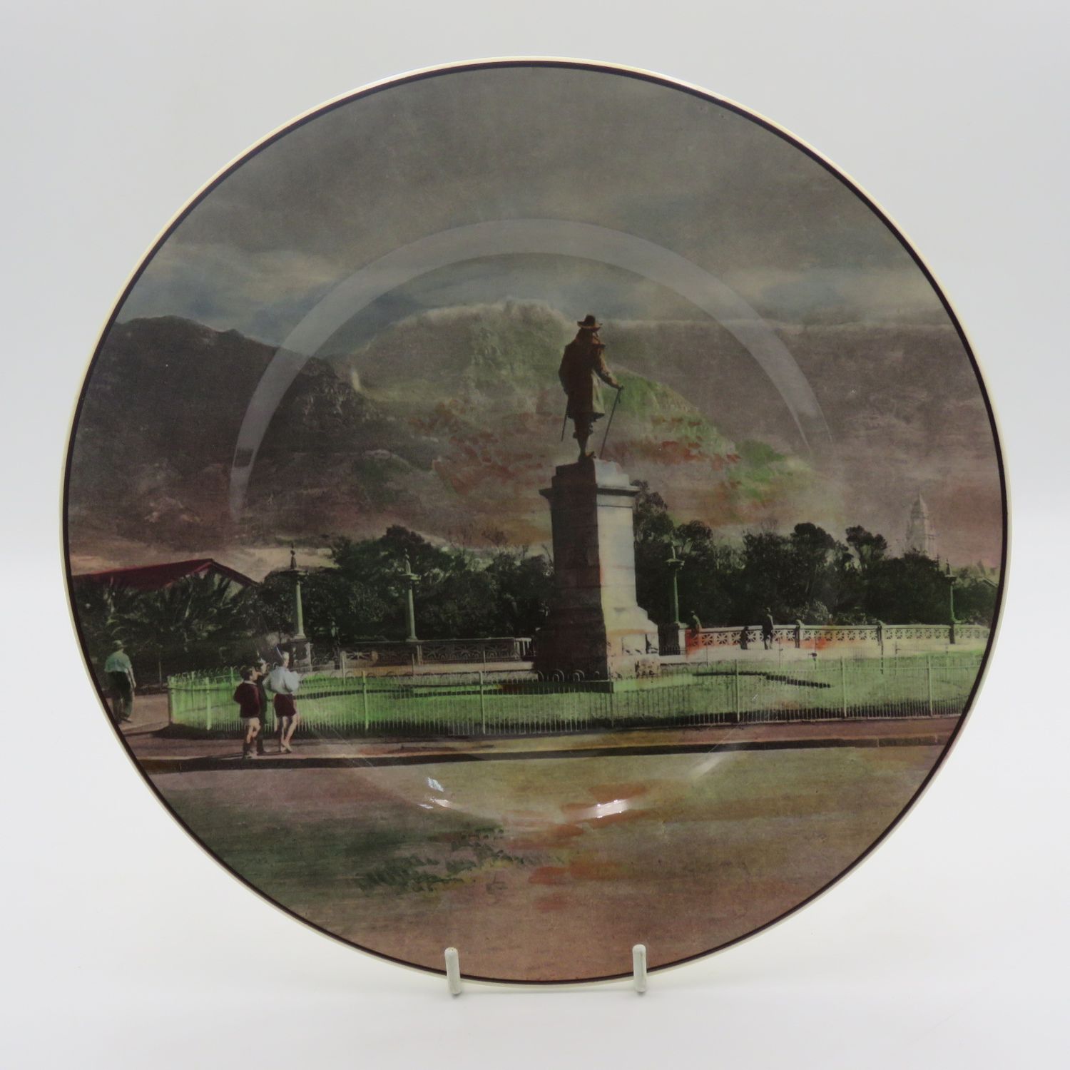 Royal Doulton Van Riebeeck Statue Cape Town - Africa Series porcelain plate