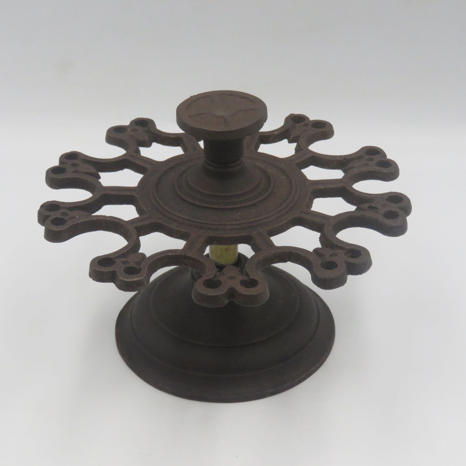 Antique cast - iron Postal rubber stamp holder