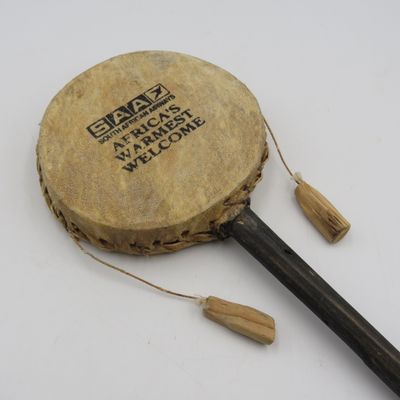 Vintage SA Airways advertising rattle drum