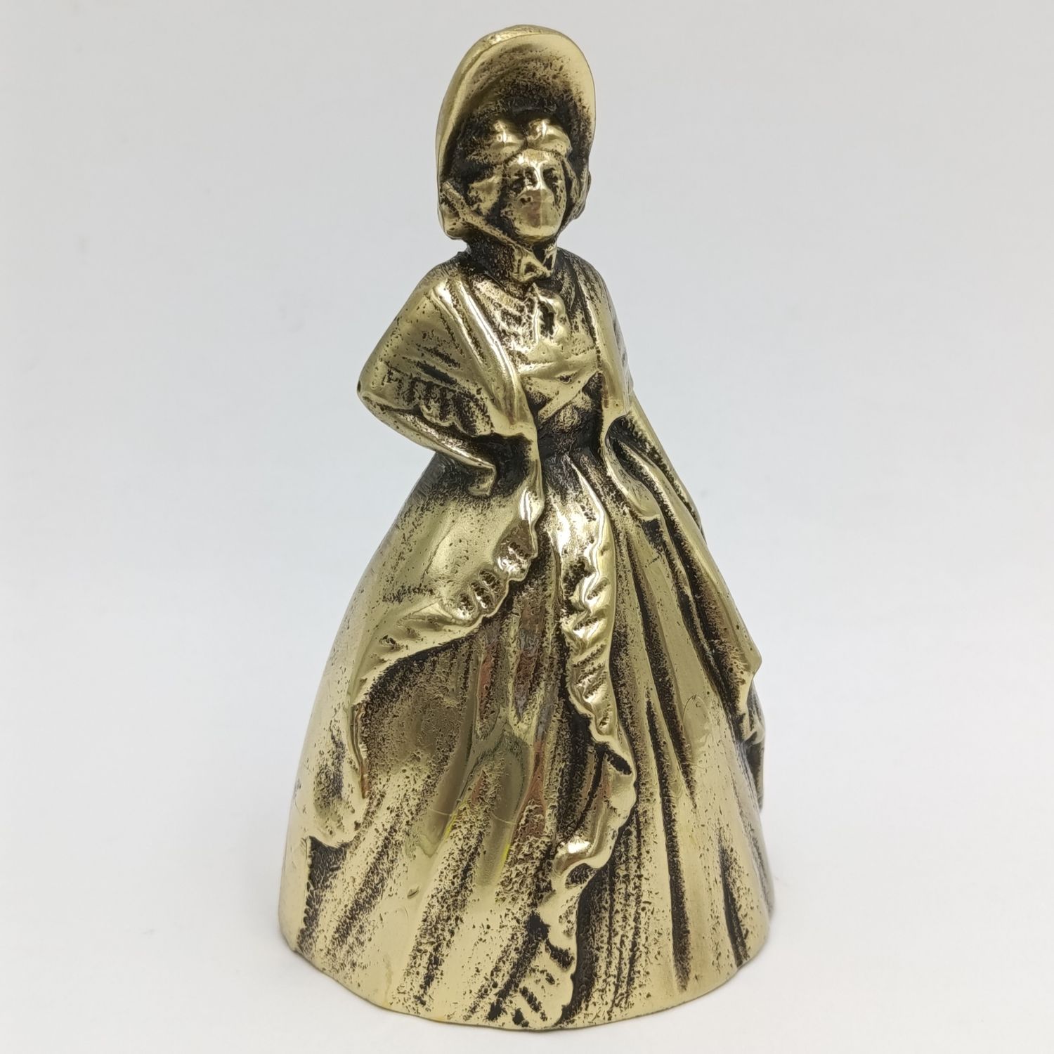 Vintage Brass Lady Peerage Bell