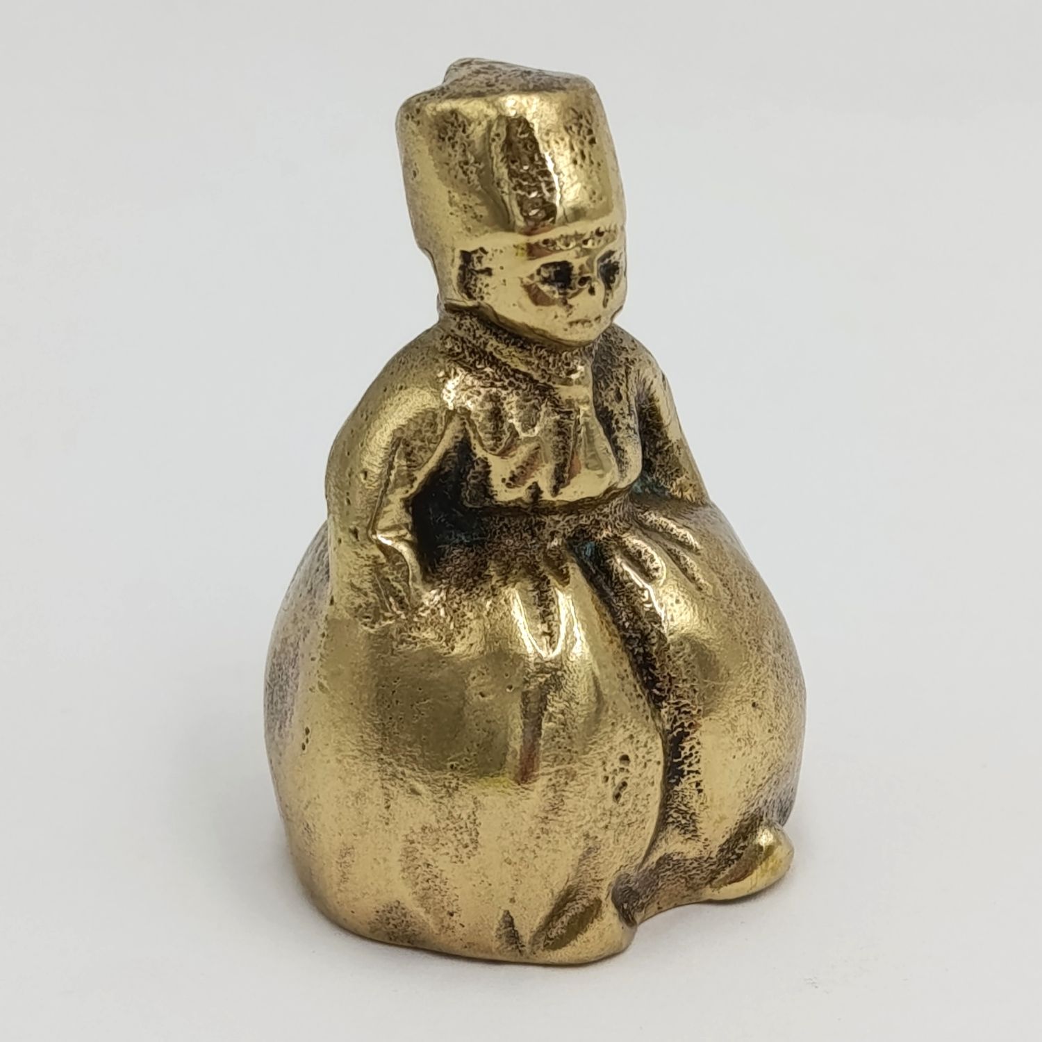 Vintage Brass little Dutch boy bell